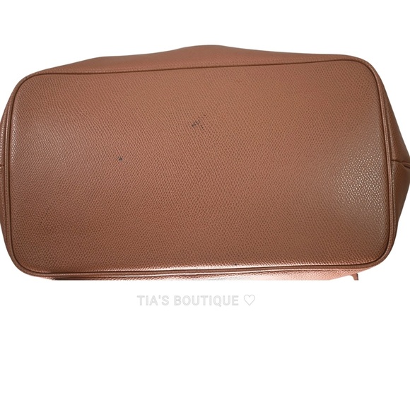 COACH PLEATED TOTE IN CROSSGRAIN LEATHER
F34680 tan/ gold - Picture 2 of 12